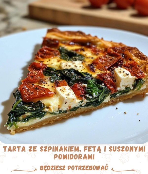 Tarta ze szpinakiem i fetą to pyszne danie na każdą okazję