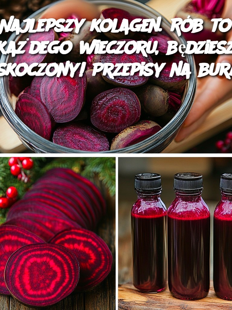 Najlepszy kolagen. Rób to każdego wieczoru, będziesz zaskoczony! Przepisy na buraki