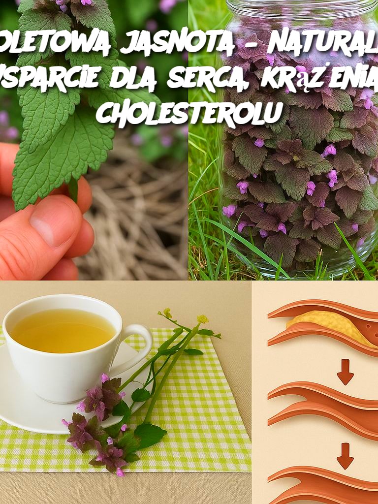 Fioletowa jasnota – naturalne wsparcie dla serca, krążenia i cholesterolu