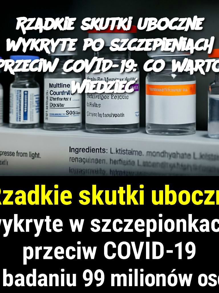 Rzadkie skutki uboczne wykryte po szczepieniach przeciw COVID-19: co warto wiedzieć?