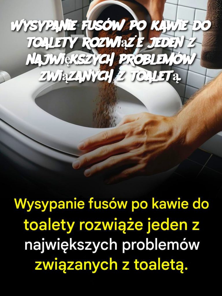 Wysypanie fusów po kawie do toalety rozwiąże jeden z największych problemów związanych z toaletą.