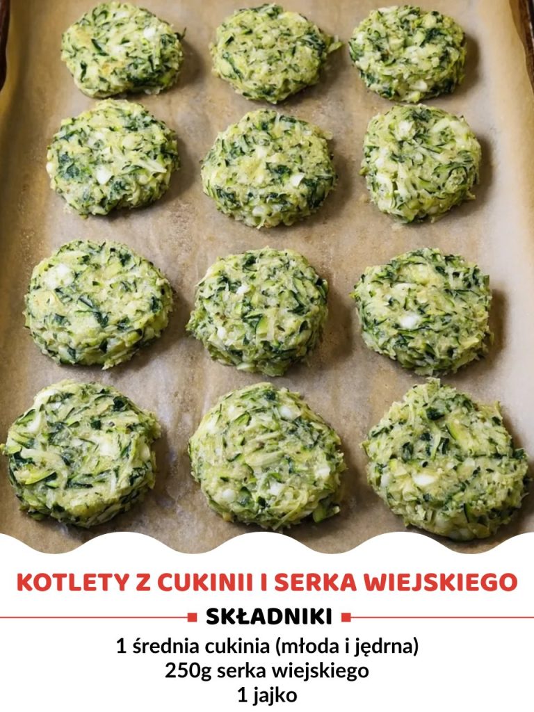 Kotlety z cukinii i serka wiejskiego