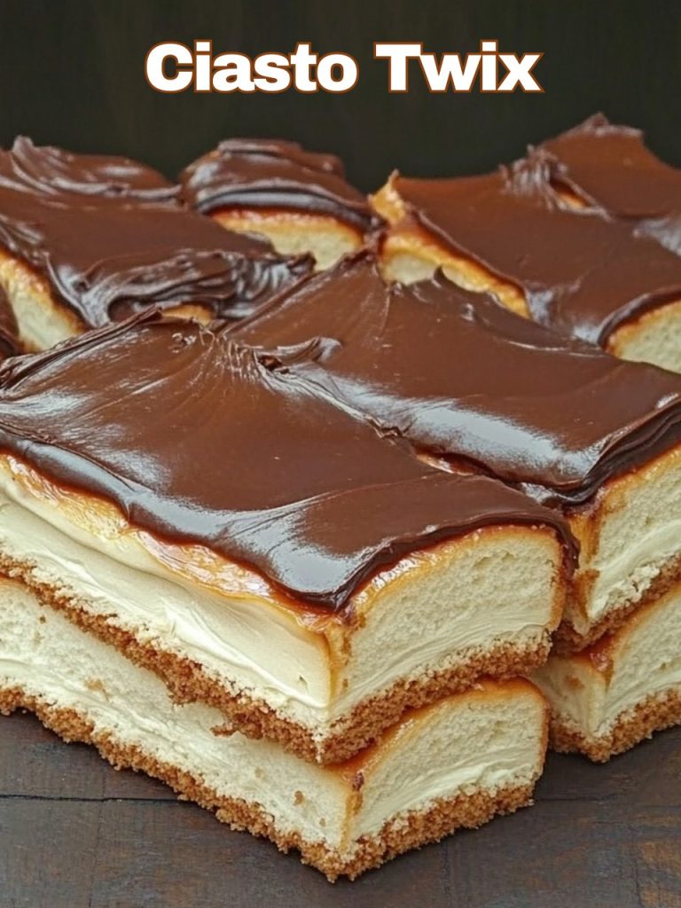 ciasto twix krem kajmakowy