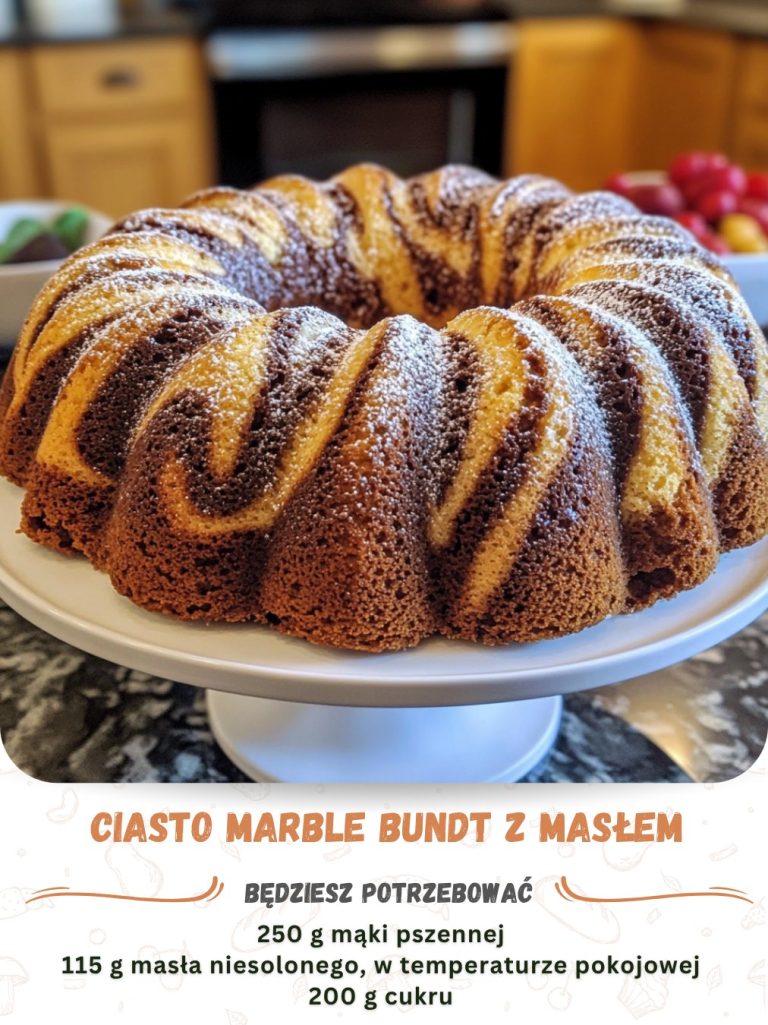 CIASTO MARBLE BUNDT Z MASŁEM