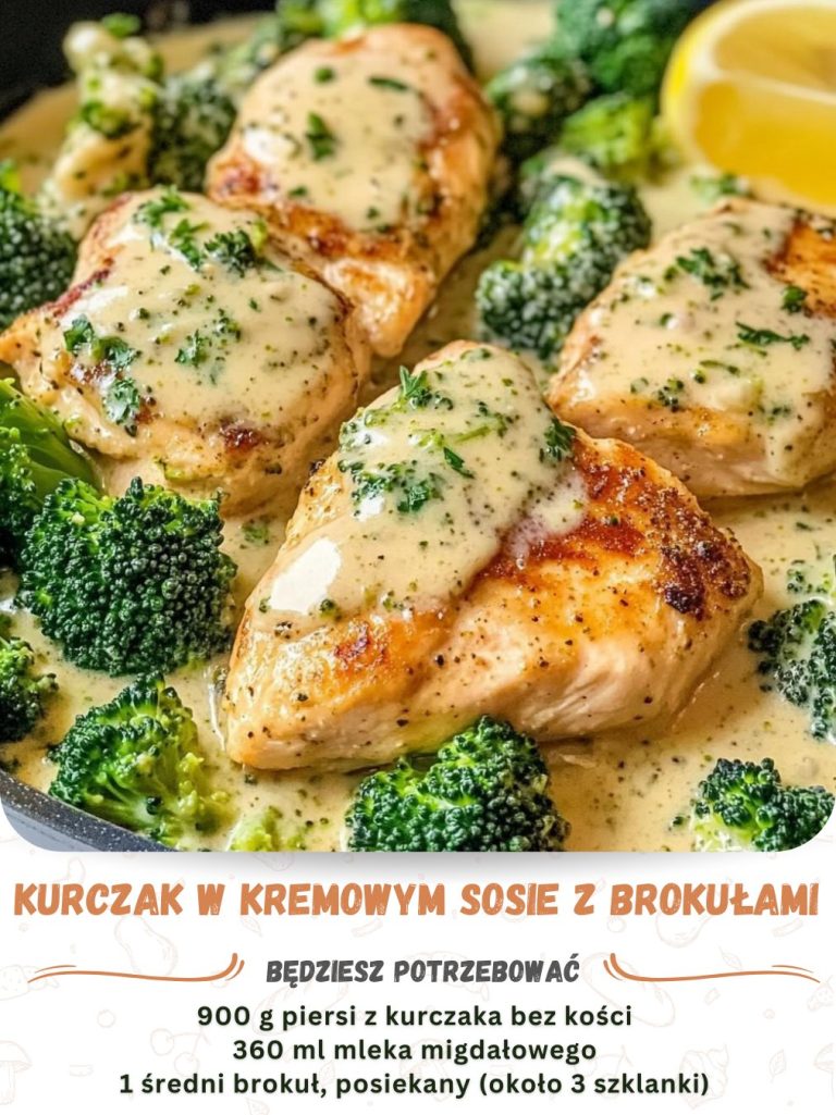 KURCZAK W KREMOWYM SOSIE Z BROKUŁAMI  Zdrowy i szybki obiad w 30 minut!
