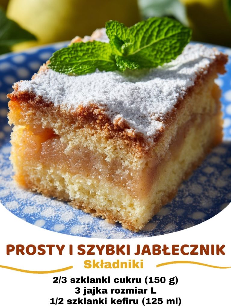Prosty i szybki jabłecznik