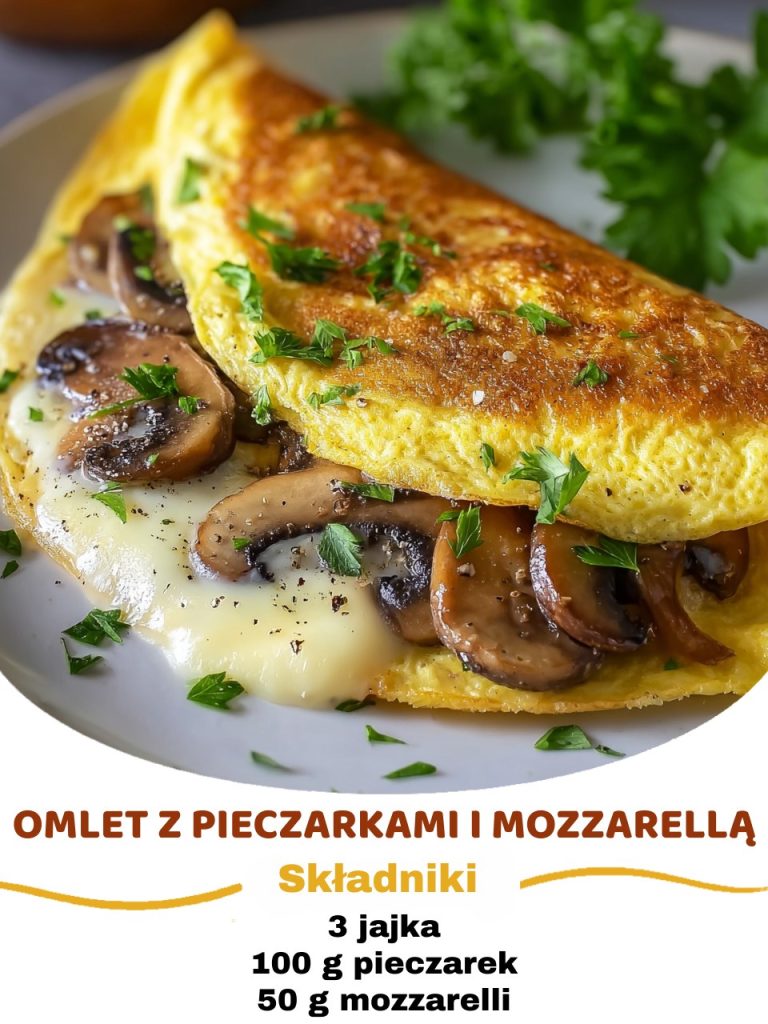 Omlet z pieczarkami i mozzarellą (Wersja do druku)