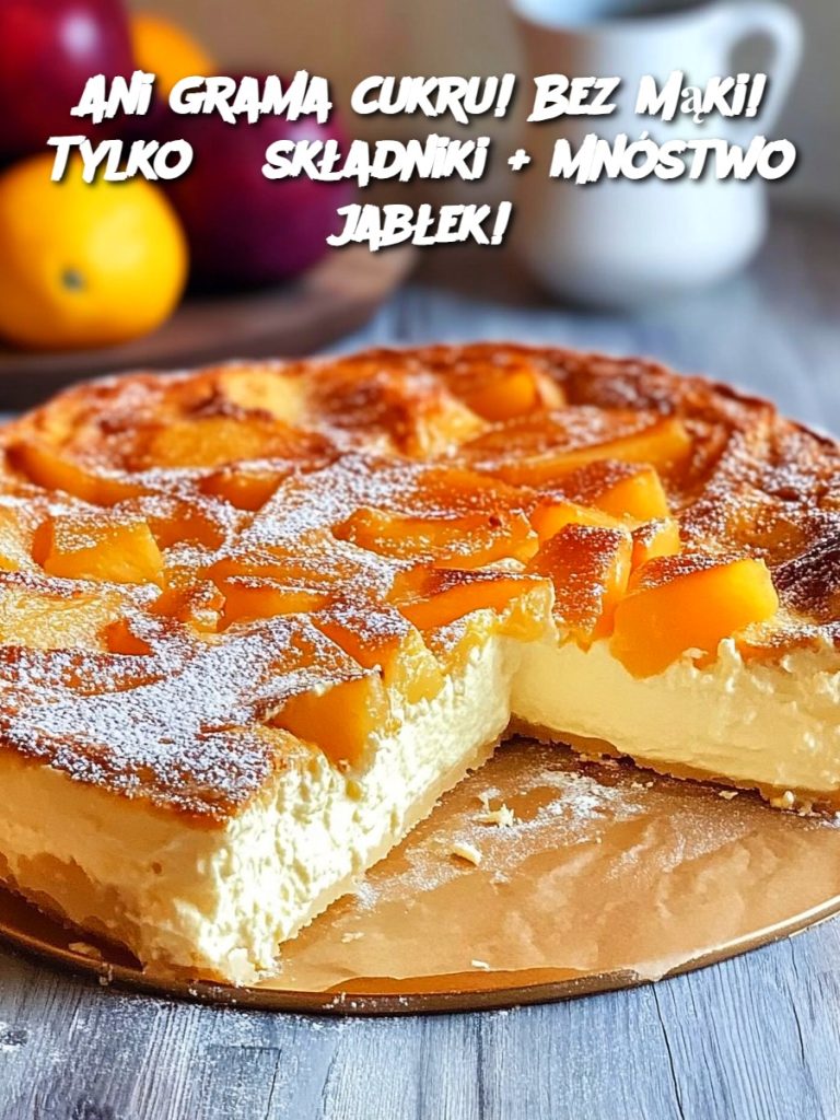 Ani grama cukru! Bez mąki! Tylko 3 składniki + mnóstwo jabłek!