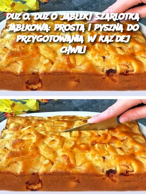 Dużo, dużo jabłek! Szarlotka jabłkowa: prosta i pyszna do przygotowania w każdej chwili