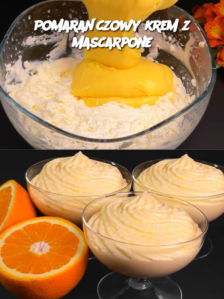 Pomarańczowy krem ​​z mascarpone
