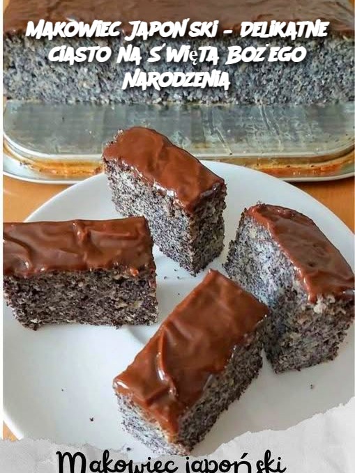 Makowiec Japoński – Delikatne ciasto na Święta Bożego Narodzenia
