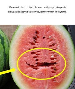 Jeśli otworzysz arbuza i zobaczysz to, wyrzuć go!