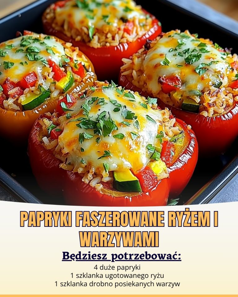 Papryki faszerowane ryżem i warzywami
