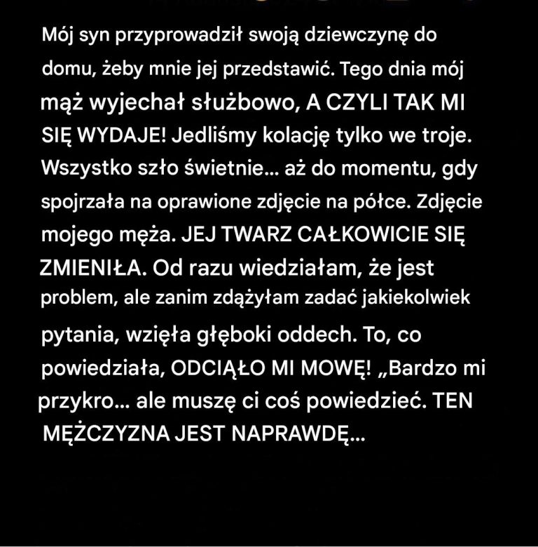 Nowa dziewczyna mojego syna wyznała, że ​​zna mojego męża od lat