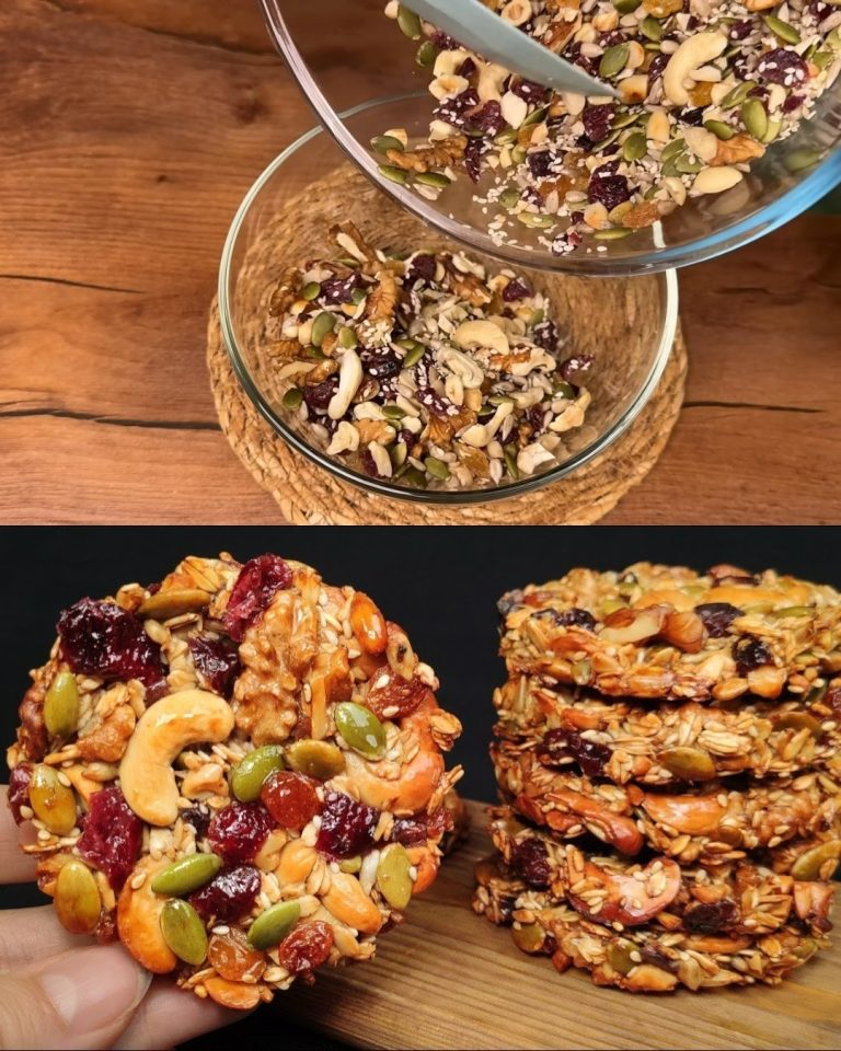 Nasze 10-minutowe ciasteczka Vitality to wspaniała przekąska z 3 łyżkami płatków owsianych i odrobiną miodu!