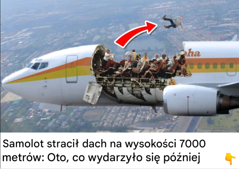Samolot stracił dach na wysokości 7000 metrów. Oto, co wydarzyło się później